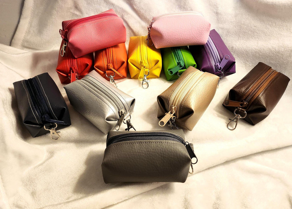 Vibrant Mini Boxy Zipper Pouches – Perfect for Every Occasion!
