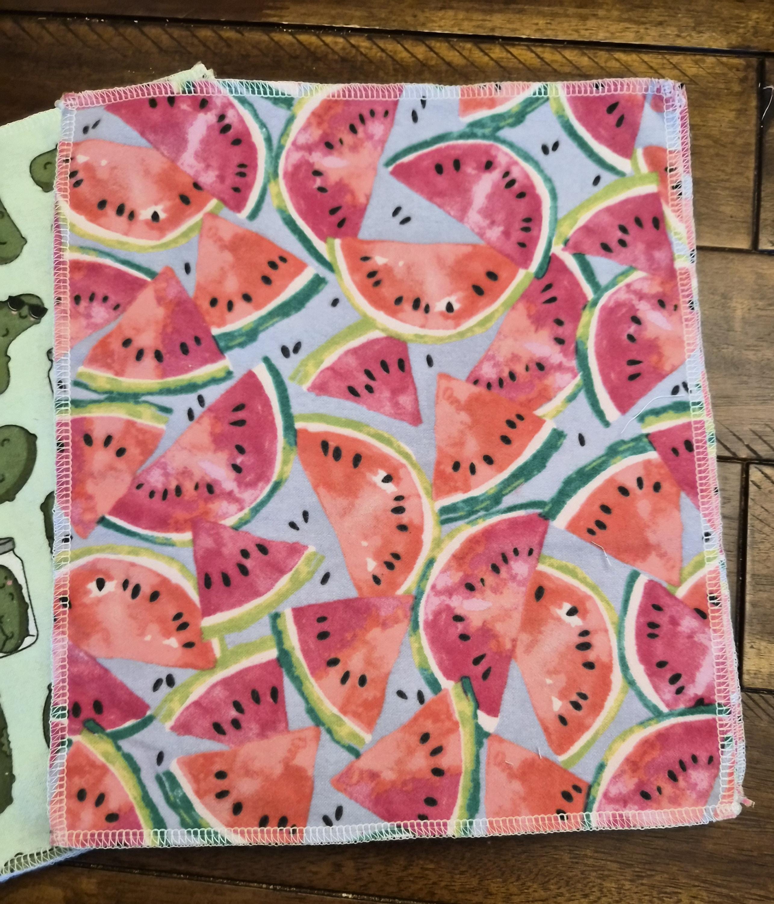 Handmade Reusable Unpaper Towels – Set of 12, 100% Cotton Flannel, Fun Patterns
