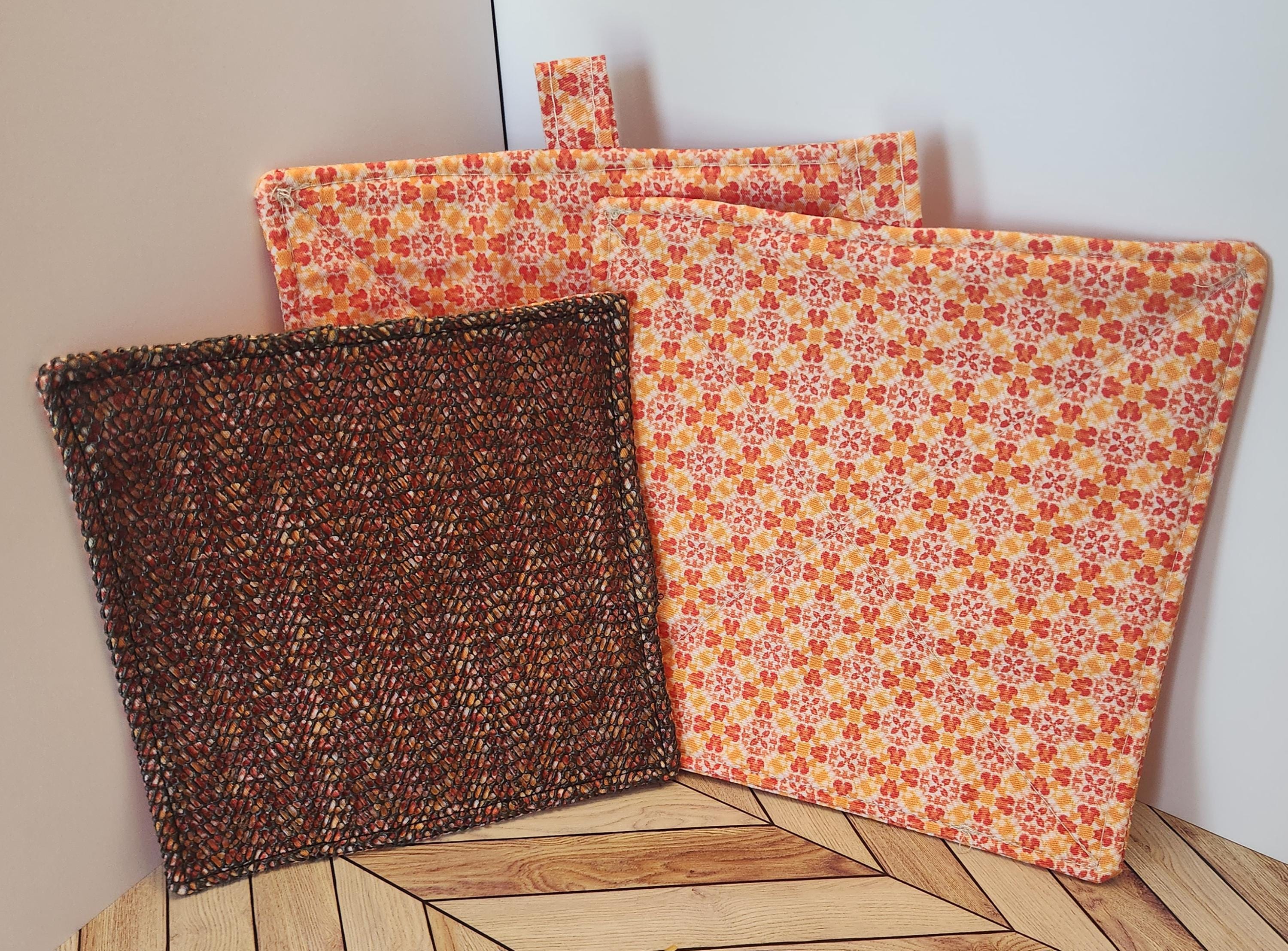 Colorful Handmade Pot Holders Collection | Kitchen Decor