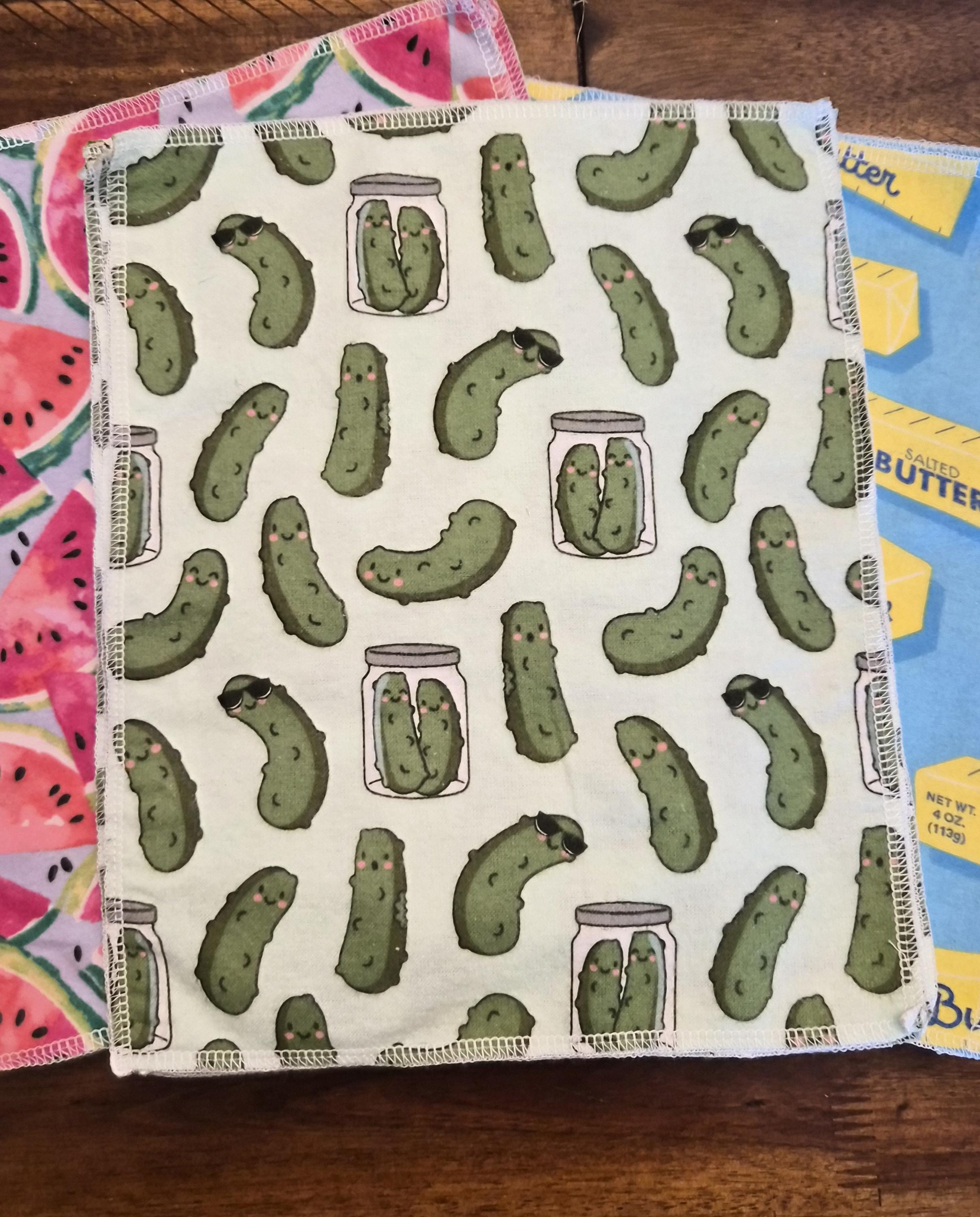 Handmade Reusable Unpaper Towels – Set of 12, 100% Cotton Flannel, Fun Patterns