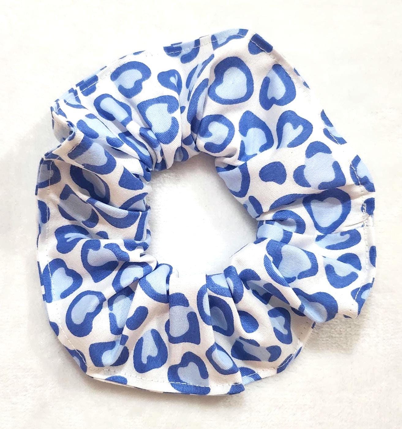 Handmade Floral Cotton Scrunchie – Patterned Hair Tie