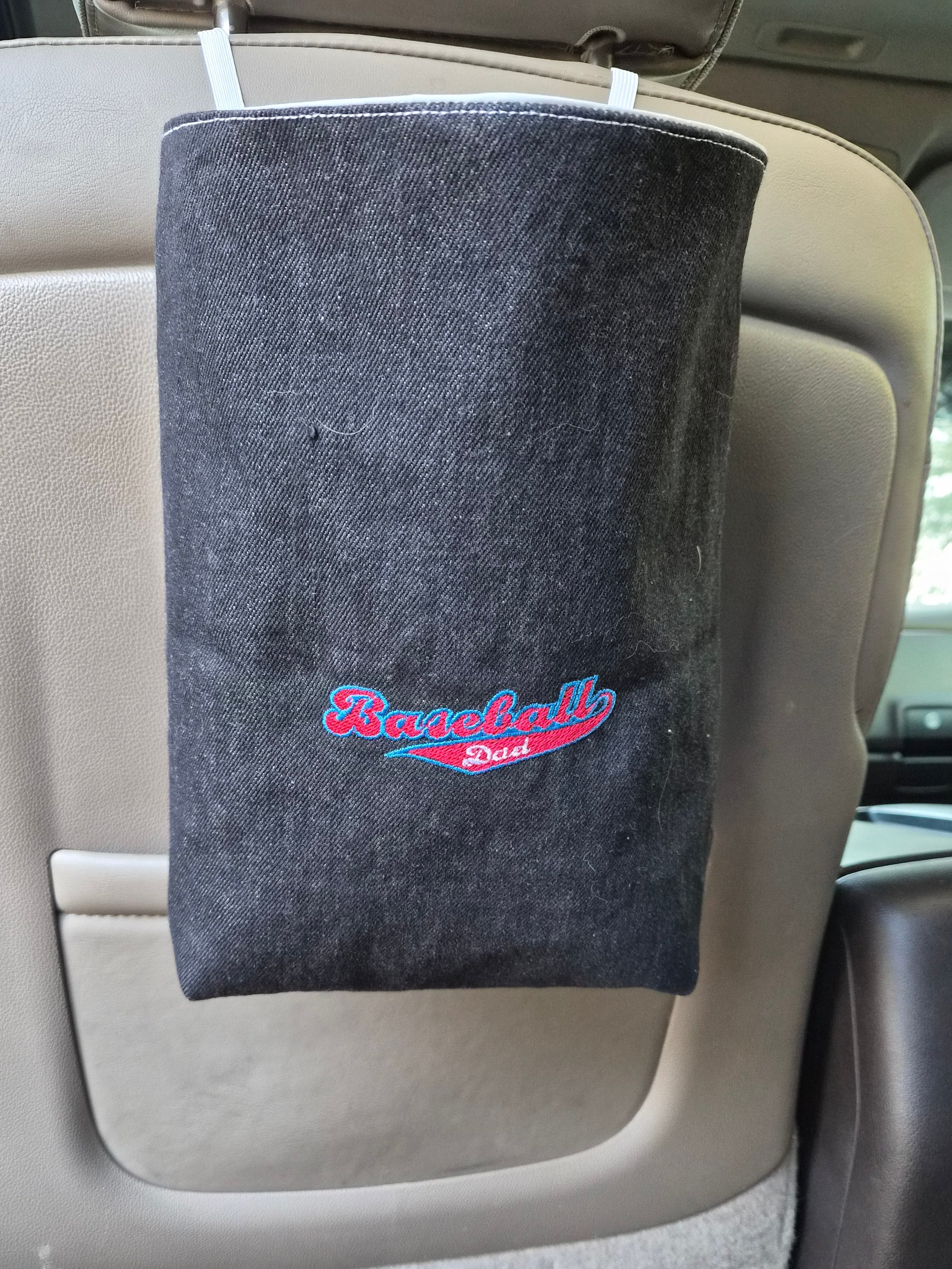 Handmade Car Trash Bin – Vinyl-Lined & Water Resistant