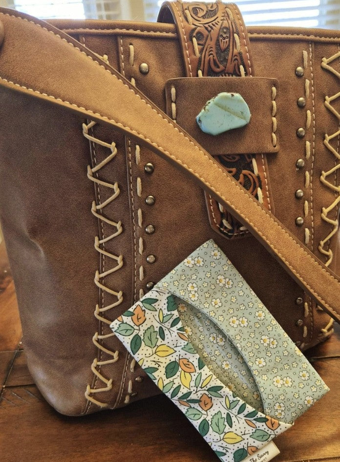 Handmade Fabric Tissue Holder – Cute Purse Pouch in Fun Patterns