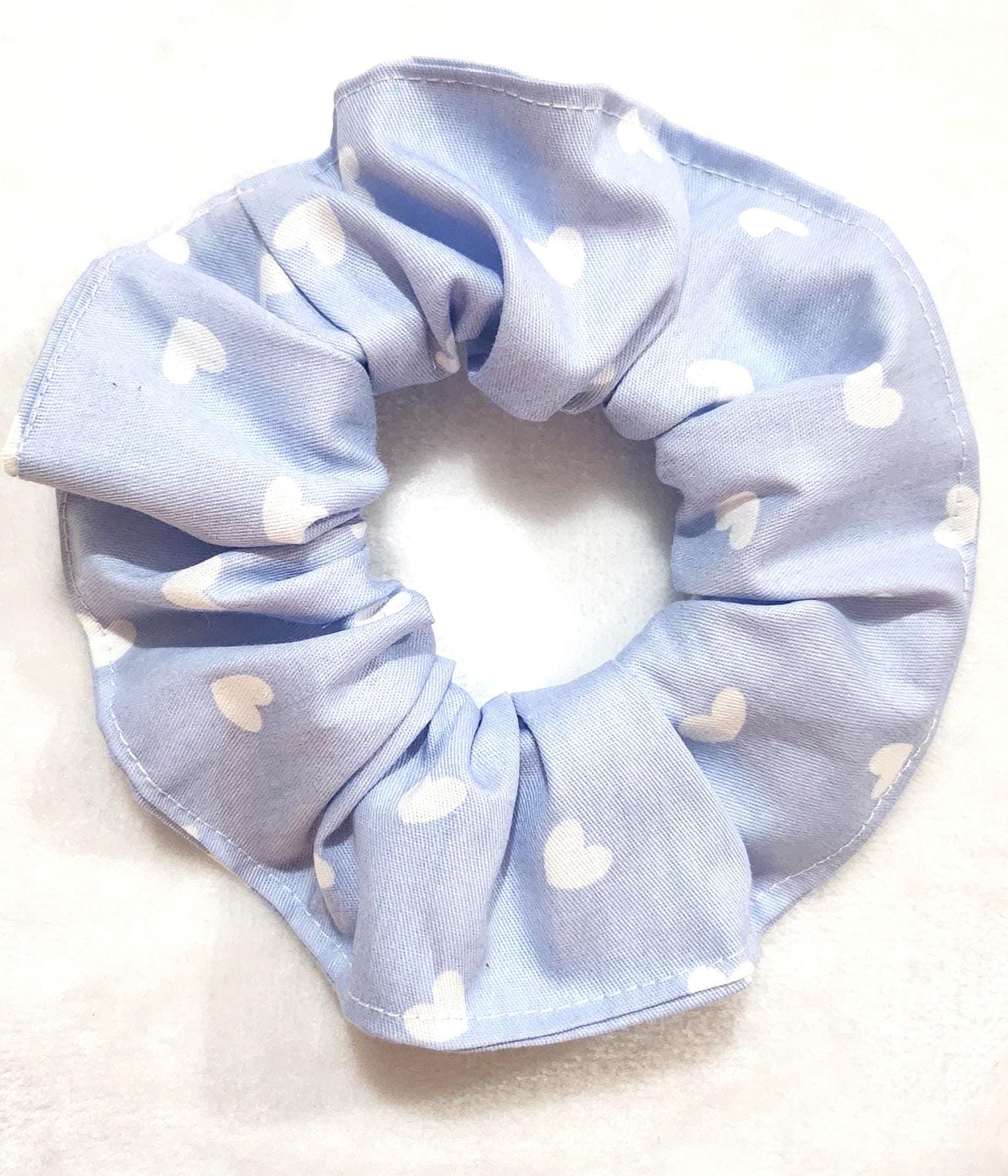 Handmade Floral Cotton Scrunchie – Patterned Hair Tie