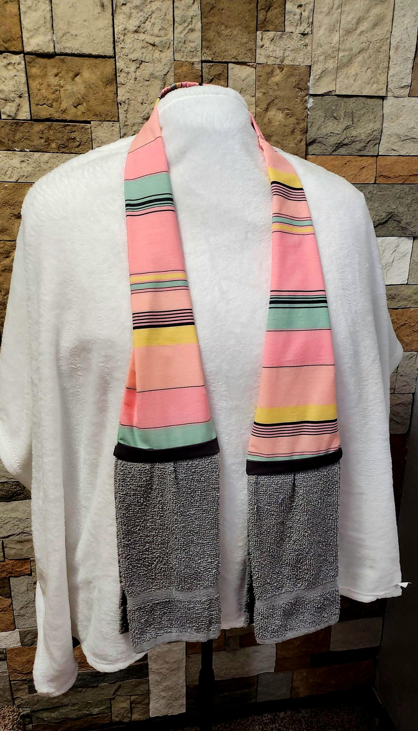 Handmade Cotton Kitchen Scarf - Tapered Neck