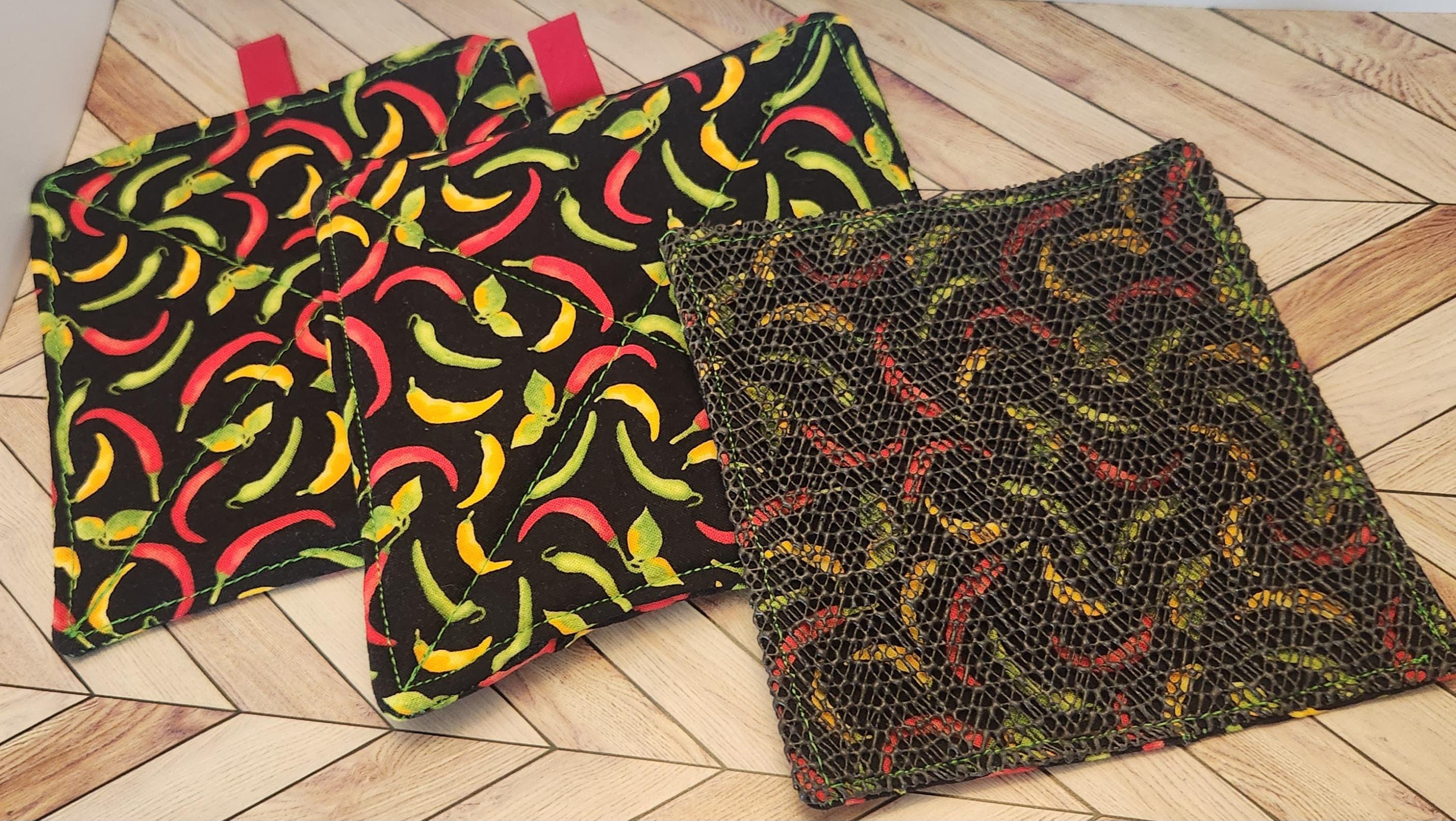 Colorful Handmade Pot Holders Collection | Kitchen Decor