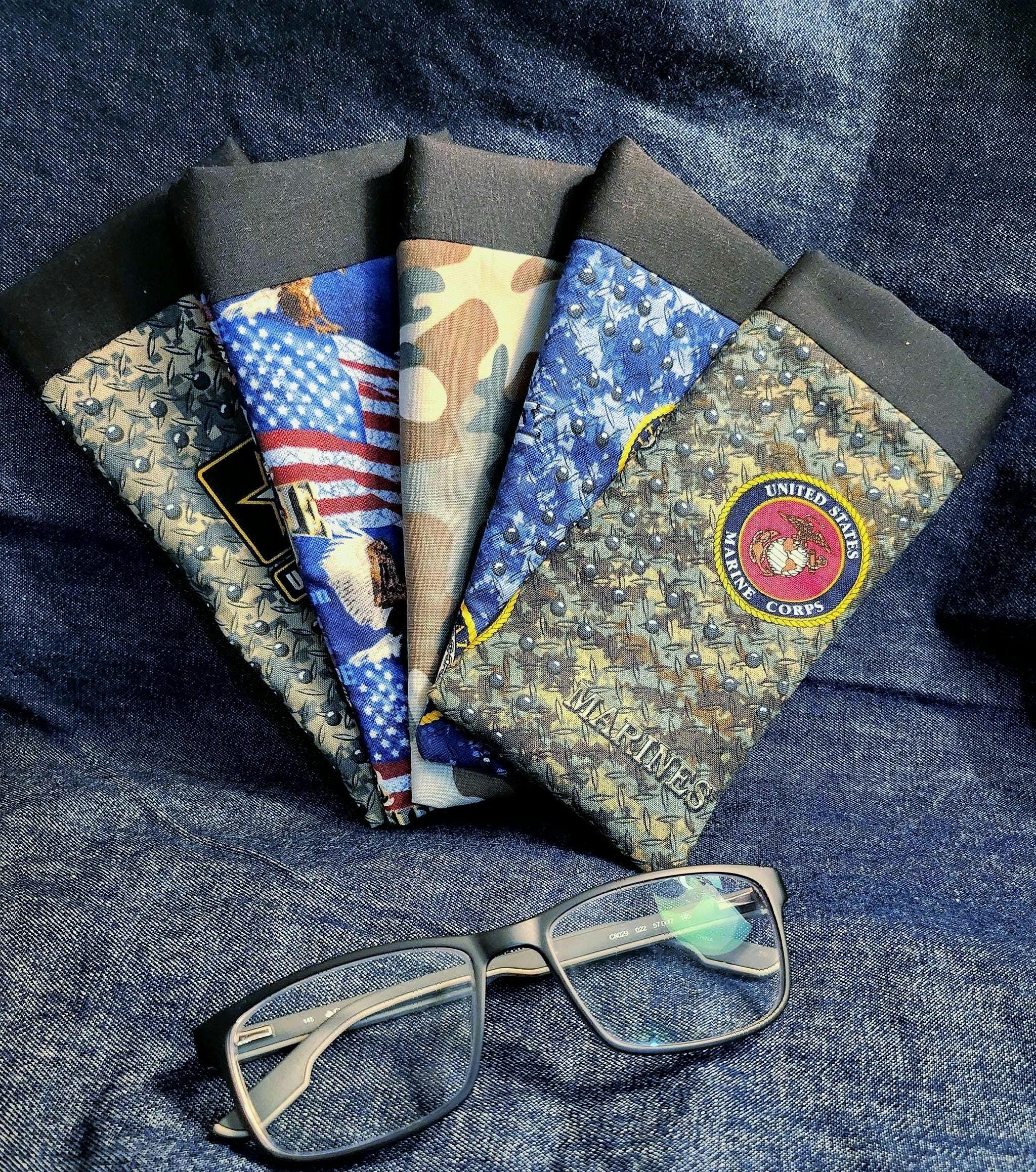 Handmade Military Branch Eyeglass Case – Patriotic Gift for Veterans & Service Members