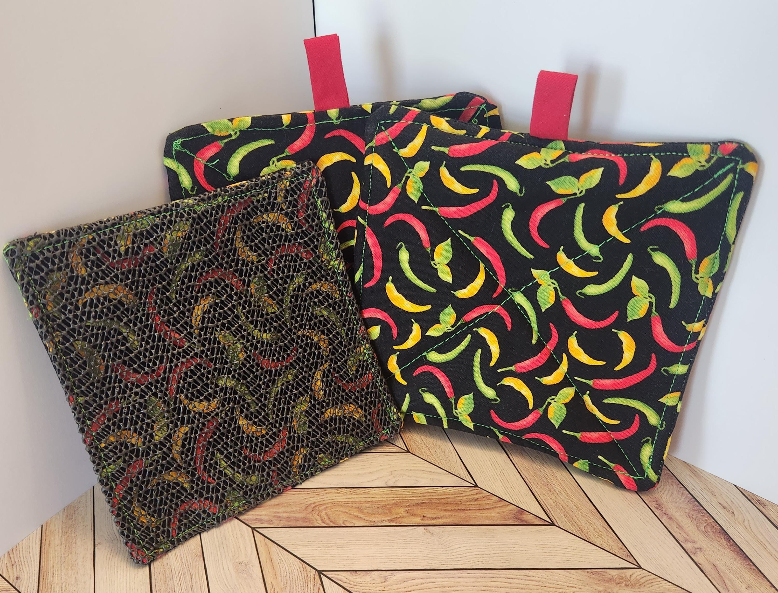 Colorful Handmade Pot Holders Collection | Kitchen Decor