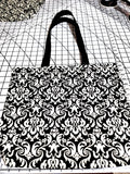 Handmade Canvas Tote Bag – Patterned, Boxed Corners, Everyday & Beach Carry