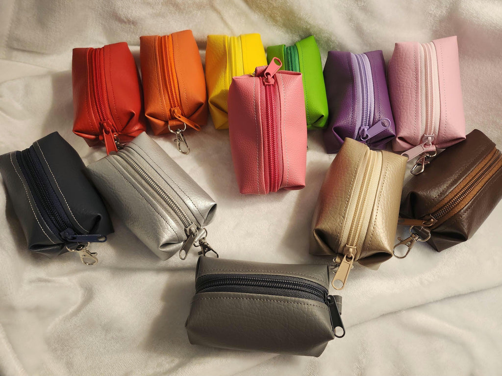 Vibrant Mini Boxy Zipper Pouches – Perfect for Every Occasion!