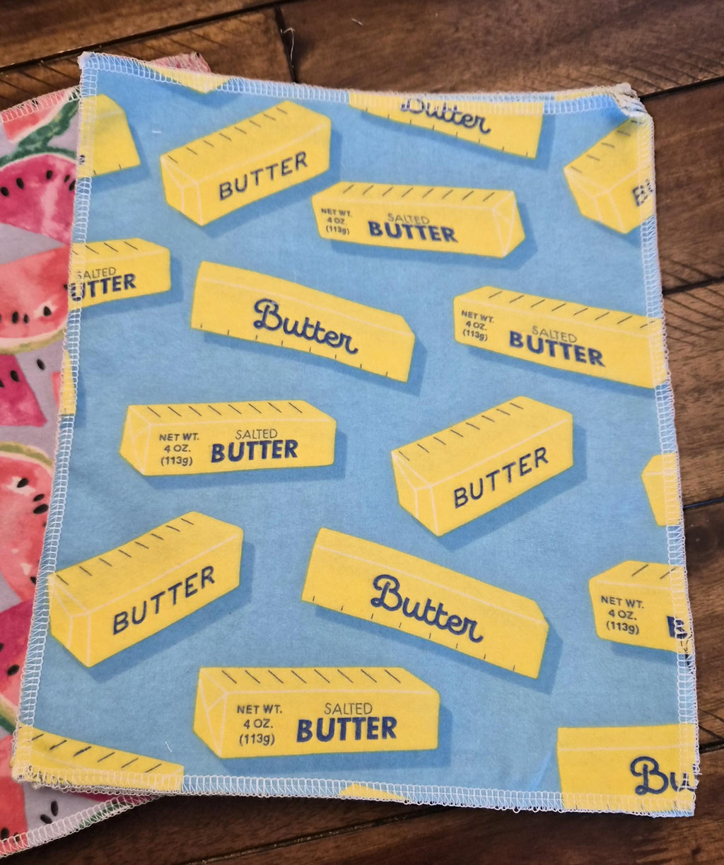 Handmade Reusable Unpaper Towels – Set of 12, 100% Cotton Flannel, Fun Patterns