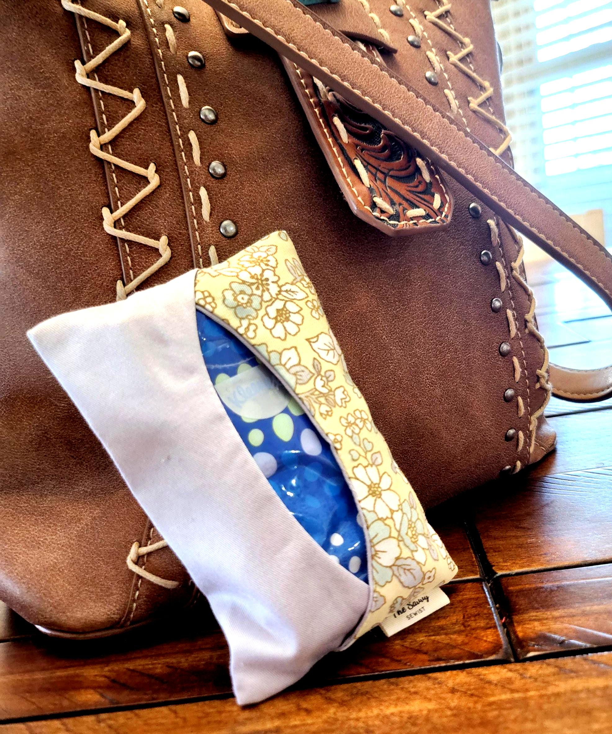 Handmade Fabric Tissue Holder – Cute Purse Pouch in Fun Patterns