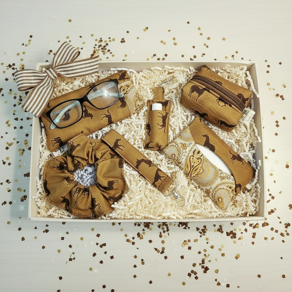 Customizable Western Horse Print Swag Bag Set – Mix & Match Handmade Accessories