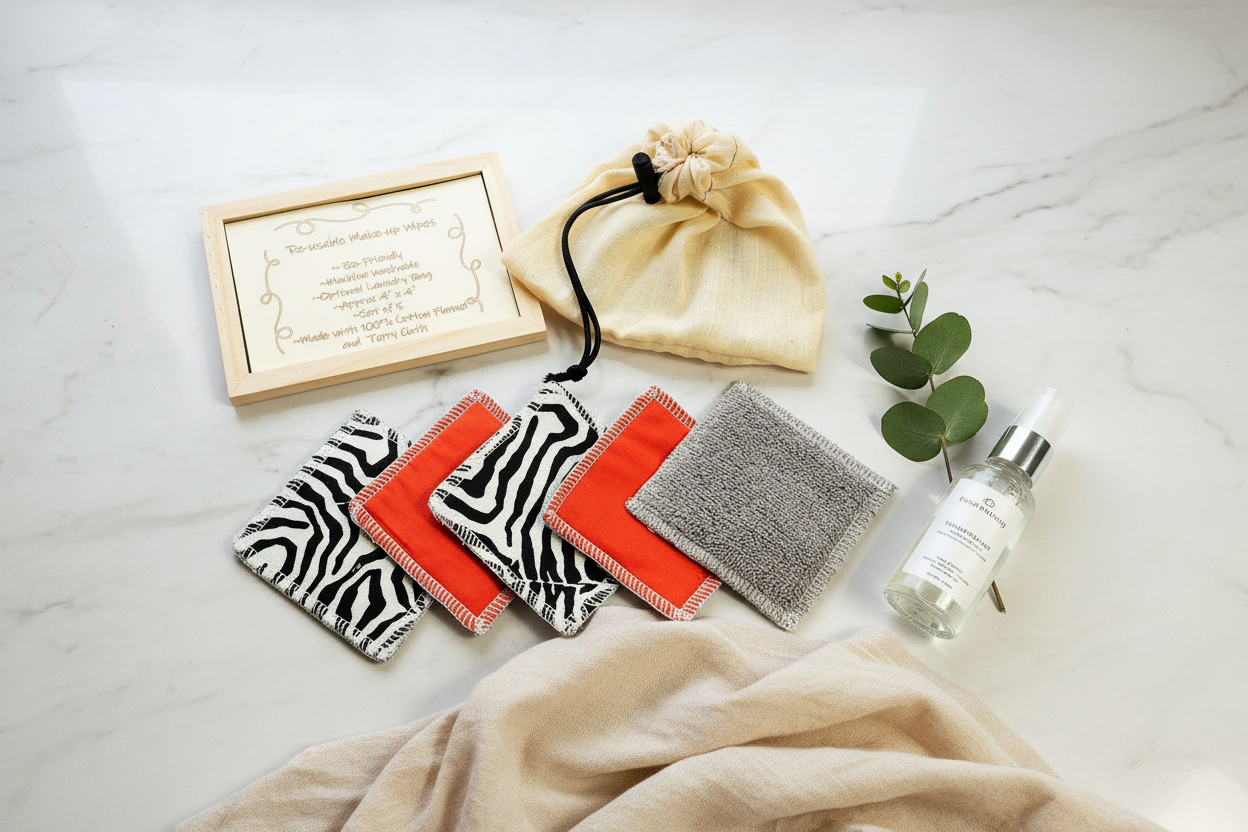 Eco-Friendly Reusable Makeup Wipes Sustainable Beauty Essentials!