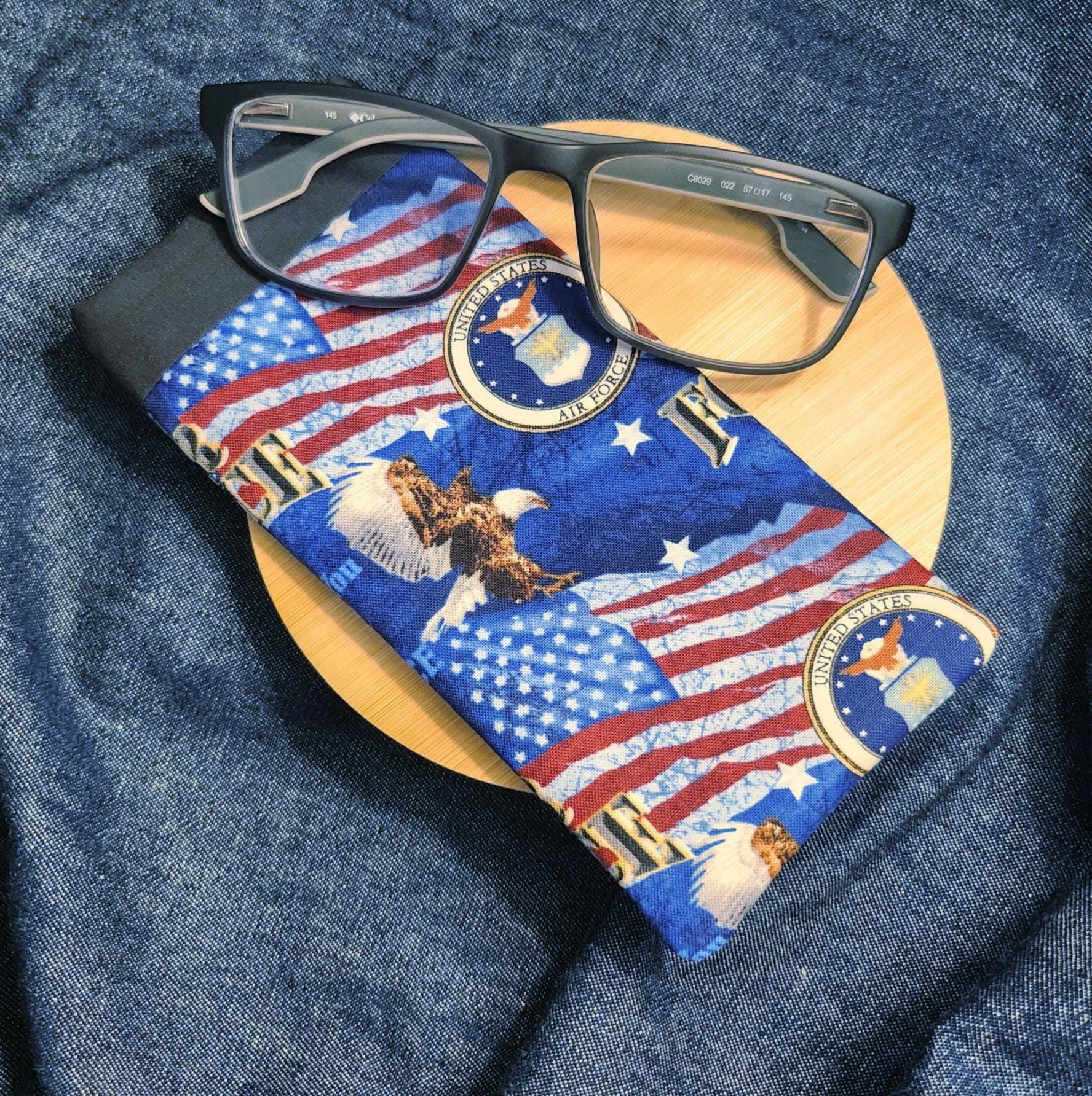 Handmade Military Branch Eyeglass Case – Patriotic Gift for Veterans & Service Members