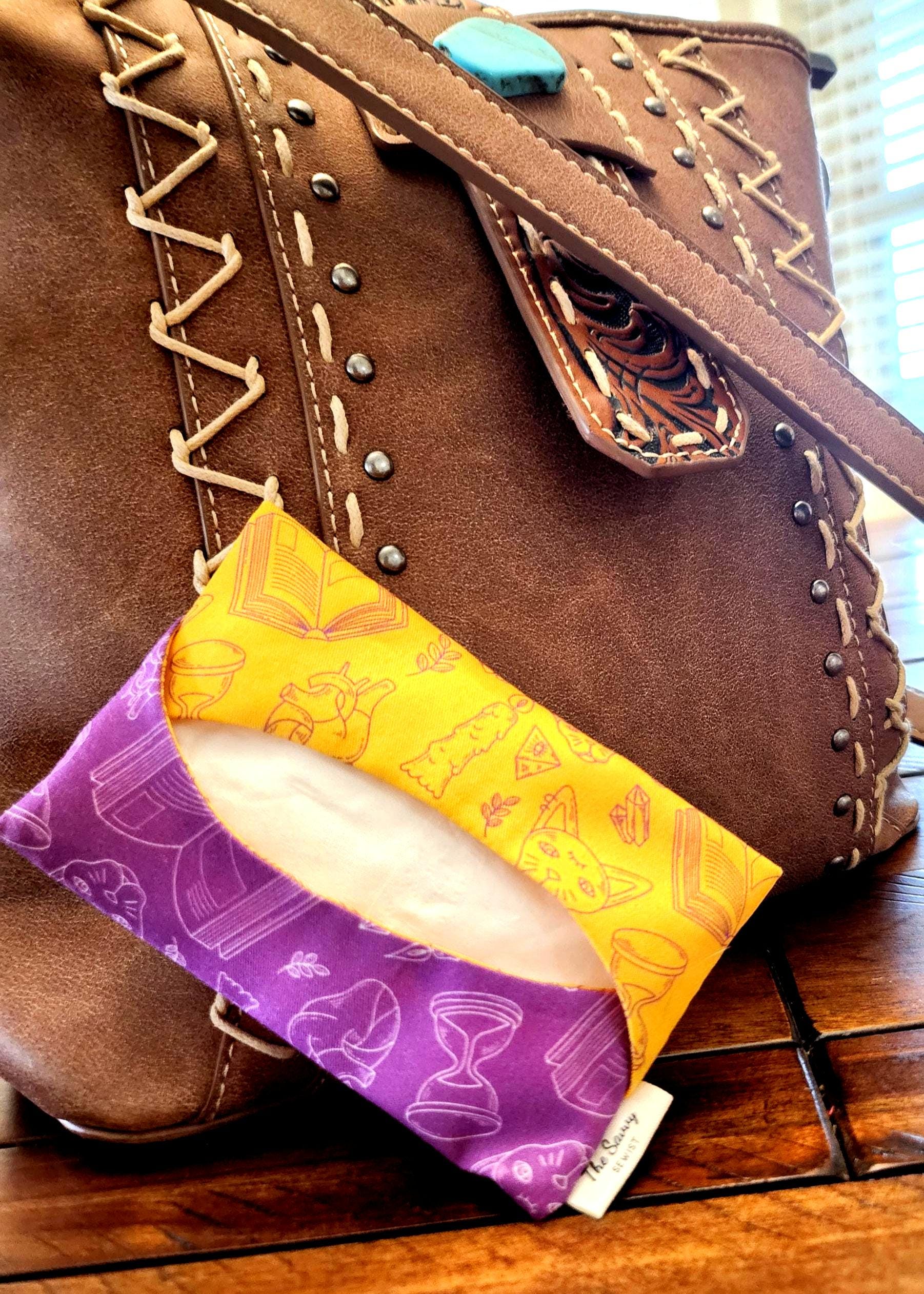 Handmade Fabric Tissue Holder – Cute Purse Pouch in Fun Patterns