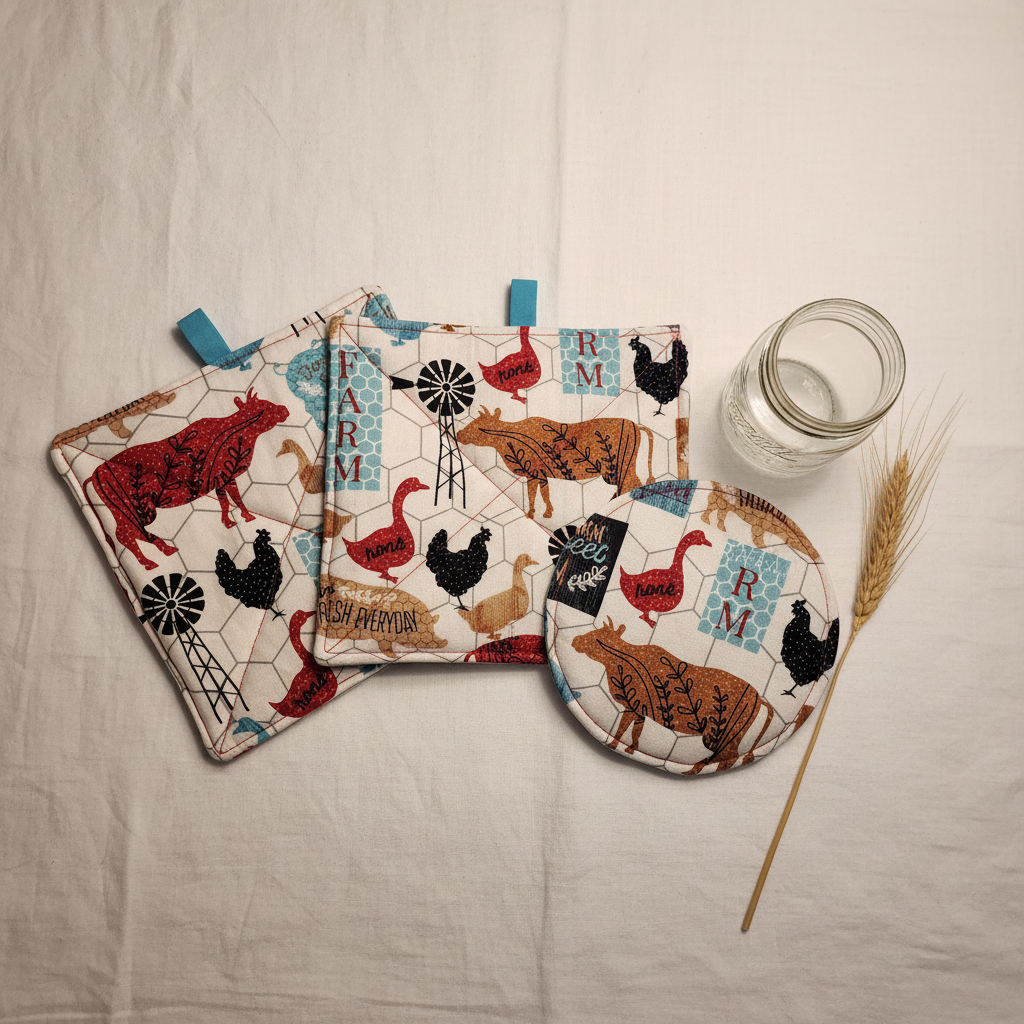 Farmhouse Kitchen Set - Flat Lay