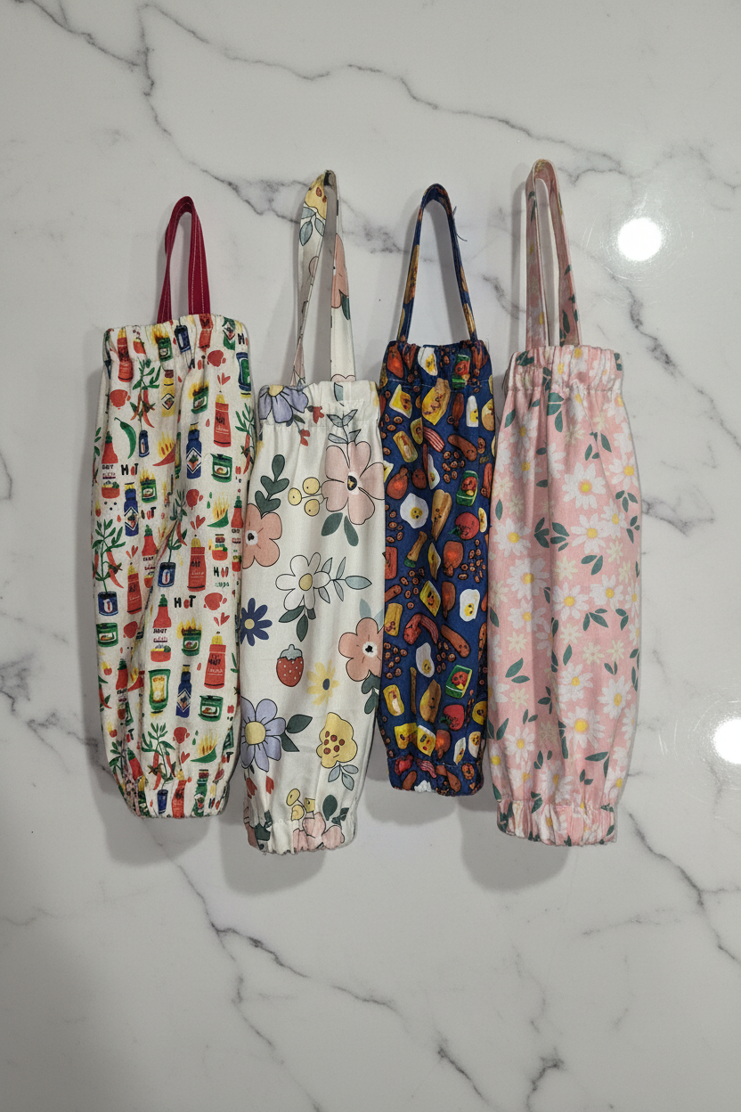 Plastic Bag Dispenser - Collection Flat Lay